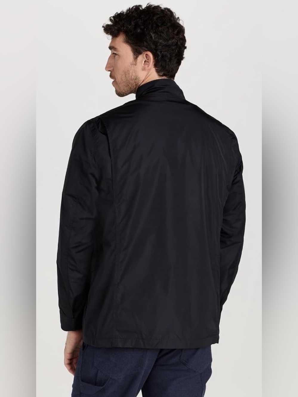 Theory Men's Dark Navy Military Field Jacket - Picture 2 of 7